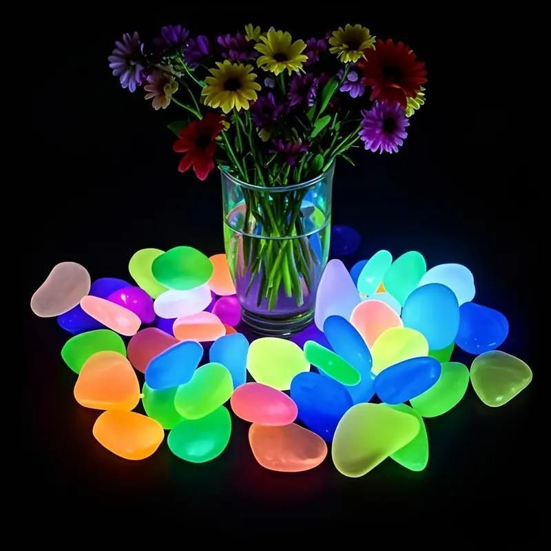 100pcs Mixed Color Glow Rocks