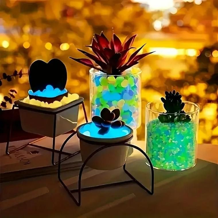 100pcs Mixed Color Glow Rocks