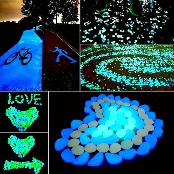 100pcs Mixed Color Glow Rocks