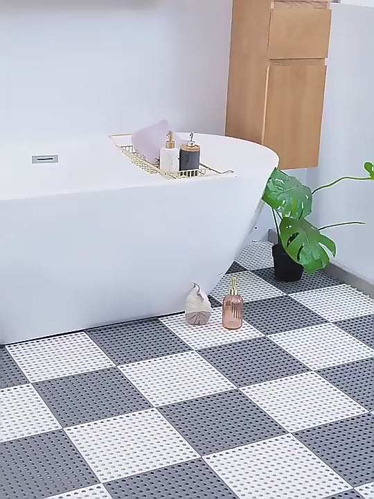 Bathroom Anti Slip Tile Mat (Pack of 2)