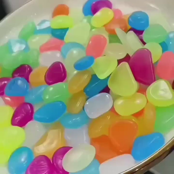 100pcs Mixed Color Glow Rocks